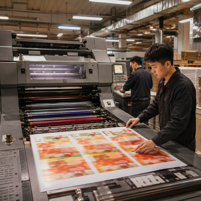 Industrial printing and finishing process